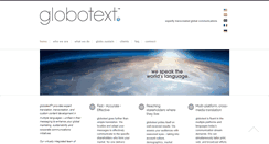 Desktop Screenshot of globotext.com